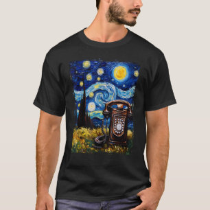 Camiseta Telefone rotacional no telefone celular rotativo v