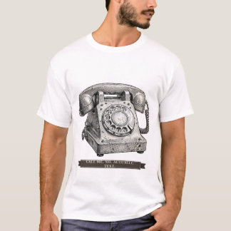 Camiseta Telefone Rotativo Divertido "Me Liga Não, Na Verda