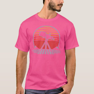 Camiseta Telescópio Astronômico Retro Space Science Vintage