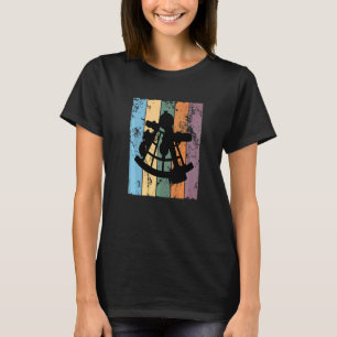 Camiseta Telescópio de Astronomia Retro Teodolito Astrônomo