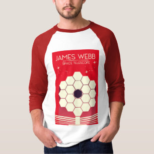 Camiseta telescópio espacial do webb de james,