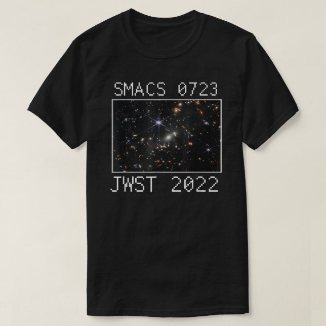 Camiseta Telescópio Espacial James Webb 2022 Espaço da Galá (Frente do Design)