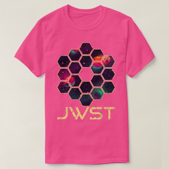 Camiseta Telescópio espacial James Webb JWST 2 (Frente do Design)