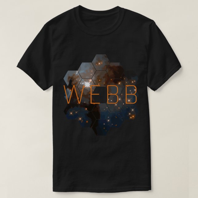 Camiseta telescópio james webb (Frente do Design)