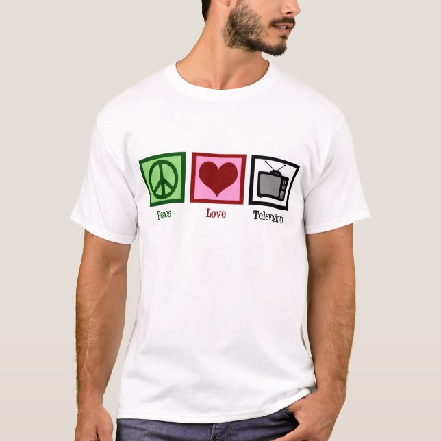 Camiseta Televisão do amor da paz (Frente)