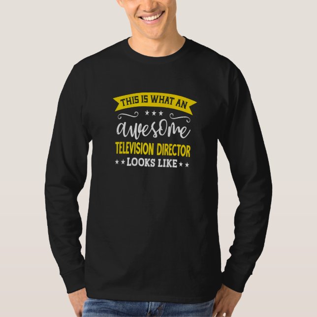 Camiseta Television Director Job Title Employee Television  (Frente)