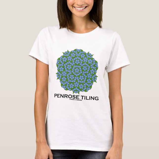 Camiseta Telha de Penrose (simetria quíntupla) (Frente)