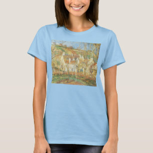 Camiseta Telhados Vermelhos, Canto de uma Aldeia, Inverno p