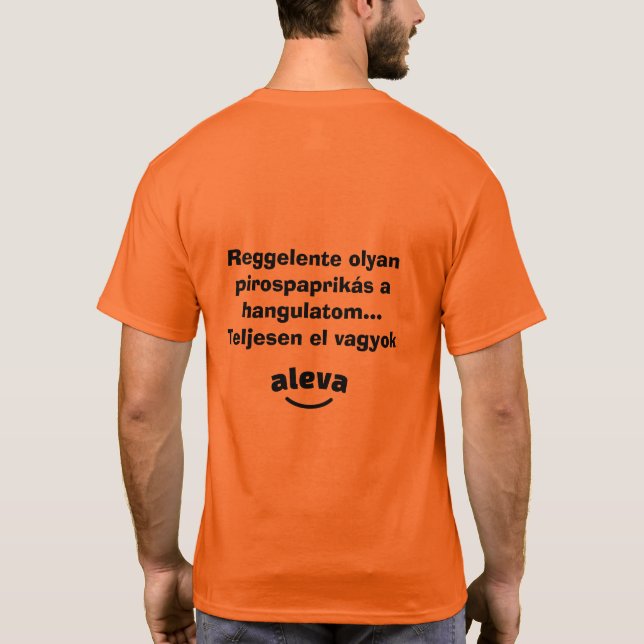 Camiseta Teljesen el vagyok aleva férfi rövidujjú (Verso)