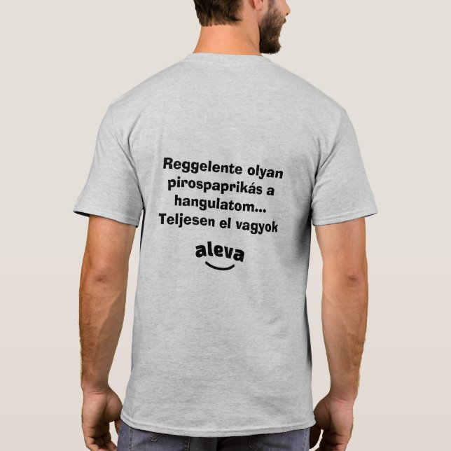 Camiseta Teljesen el vagyok aleva férfi rövidujjú (Verso)