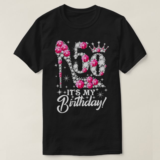 Camiseta Tem 50 Anos É Meu 50º Aniversário Engraçado Diamo  (Frente do Design)