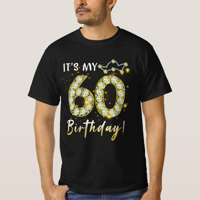 Camiseta Tem 60 anos É meu aniversário, 60º aniversário Dia (Frente)