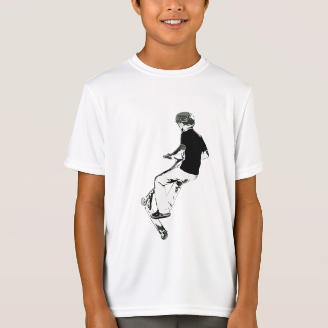 Camiseta Tem Ar! - Truque do Patinete Stunt (Frente)