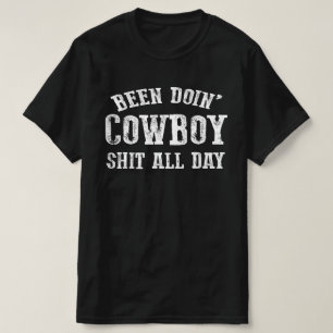 Camiseta tem feito cowboy