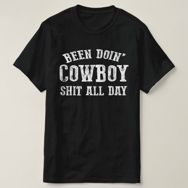 Camiseta tem feito cowboy (Frente do Design)