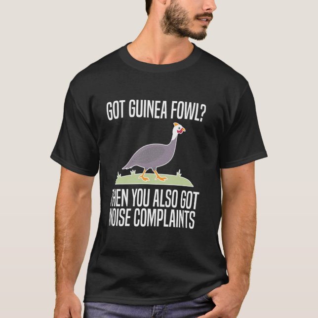 Camiseta Tem galinha de guiné ave (Frente)