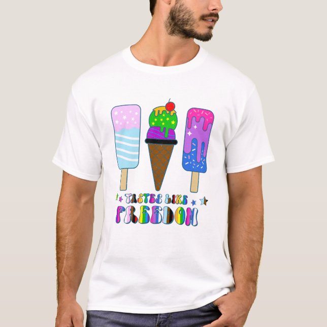 Camiseta Tem Gosto de Liberdade - Igualdade LGBTQ+ (Frente)