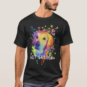 Camiseta Tem humor de raça de cachorro golden retriever