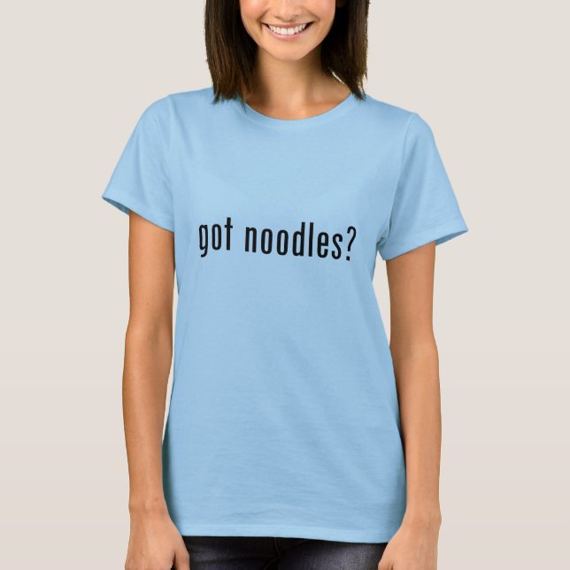 Camiseta tem macarrão? (Frente)
