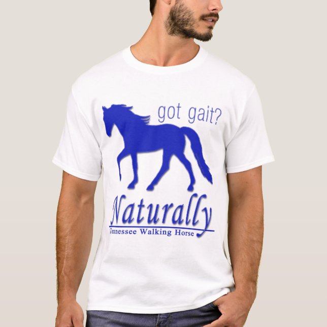 Camiseta tem marcha? Naturalmente Tennessee Walking Horse (Frente)