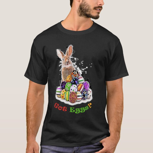 Camiseta Tem Ovos? Ovos Coelhinhos Da Páscoa Engraçados (Frente)