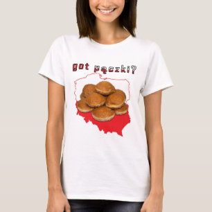 Camiseta tem paczki? Mapa Polonês