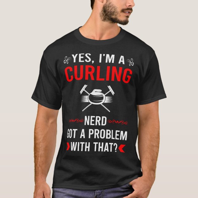 Camiseta Tem problema de Curling (Frente)