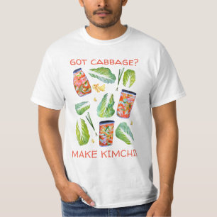 Camiseta Tem repolho? Faça com que Kimchi divirta a água