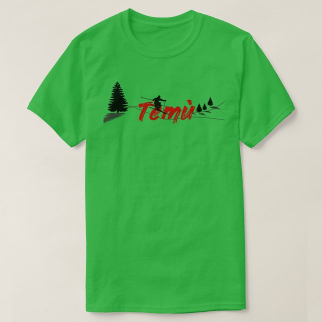 Camiseta Tem Temu Ski Long (Frente do Design)