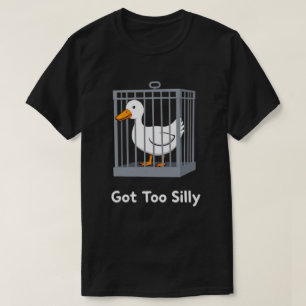 Camiseta Tem Um Ganso Engraçado Muito Bobo No Humor Da Gaio