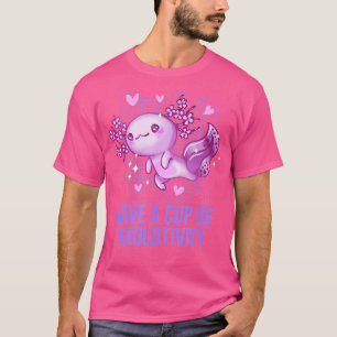 Camiseta Tem Uma Xícara De Axolotivity Axolotl Memórias Sal