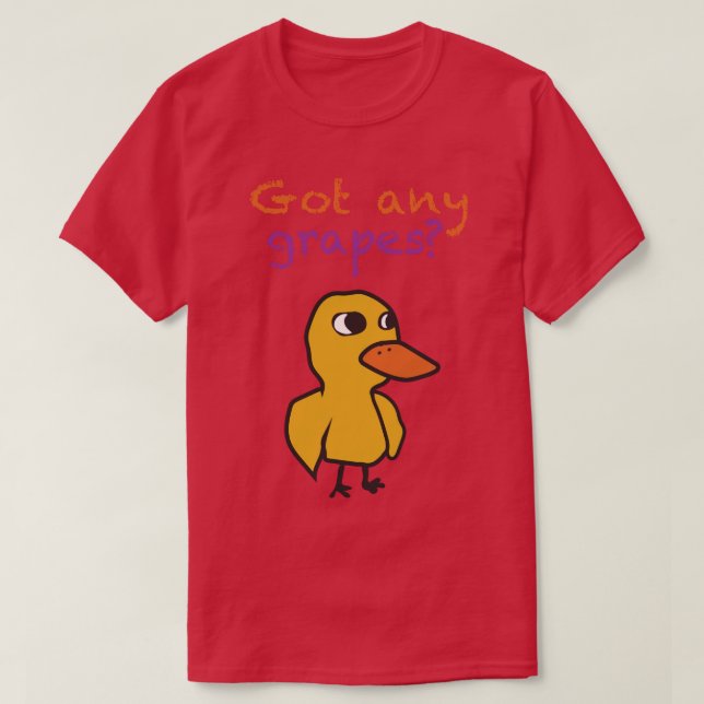 Camiseta Tem uvas (Frente do Design)