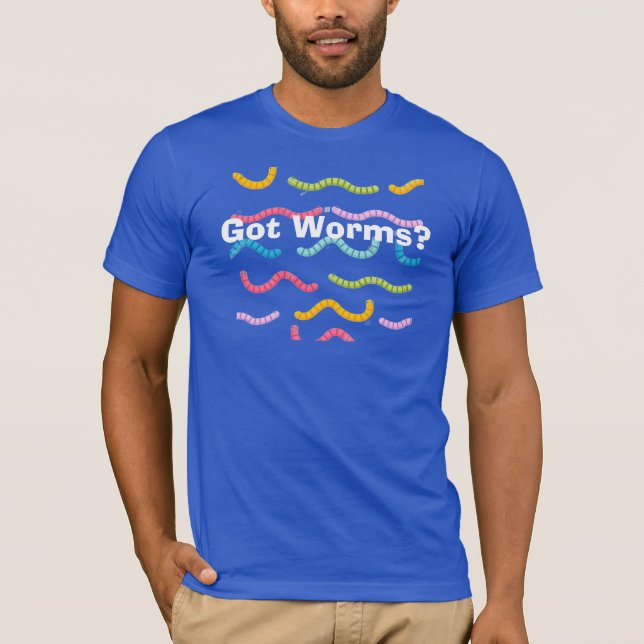 Camiseta Tem Vermes? (Frente)