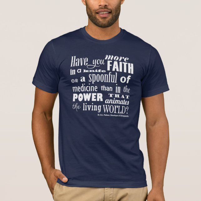 Camiseta Tem você mais t-shirt das citações da quiroterapia (Frente)