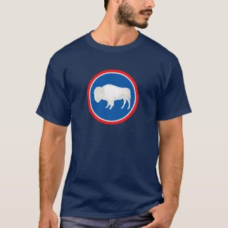 Camiseta Tema 00 da bandeira de Wyoming