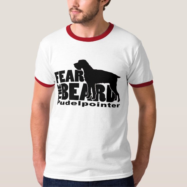 Camiseta Tema a barba - Pudelpointer (Frente)