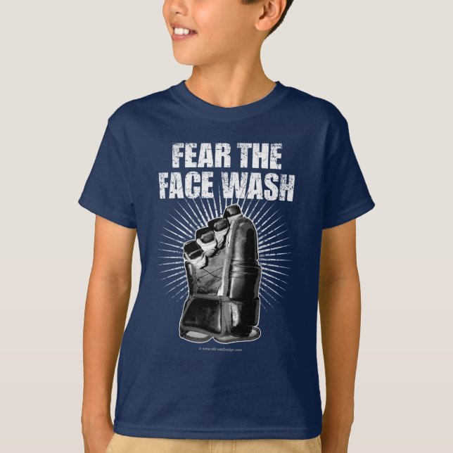 Camiseta Tema a lavagem da cara (o hóquei) (Frente)
