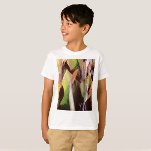 Camiseta tema botânico do padrão das folhas