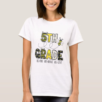 Camiseta Tema da Abelha da 5ª Série Volta às Aulas para Cri