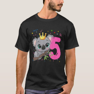 Camiseta Tema Da Garota De Aniversário Da Princesa Koala, 5