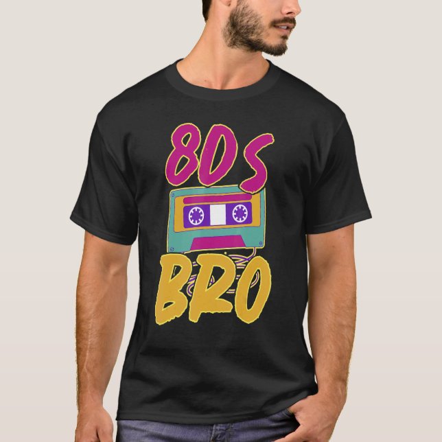 Camiseta Tema Da Geração 1980 - Oitenta Por Letra Cas (Frente)