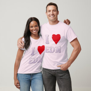 CAMISETA TEMA DA MÚSICA - AMOR IMPRESSIONANTE EDM DE I -