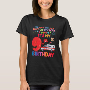 Camiseta Tema de Ambulância do aniversário de criança do me