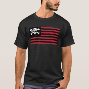 Camiseta Tema De Bandeira Pirata Para Falar Como Um Dia Pir