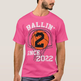 Camiseta Tema de Basquete de segundo aniversário Decorra Ra