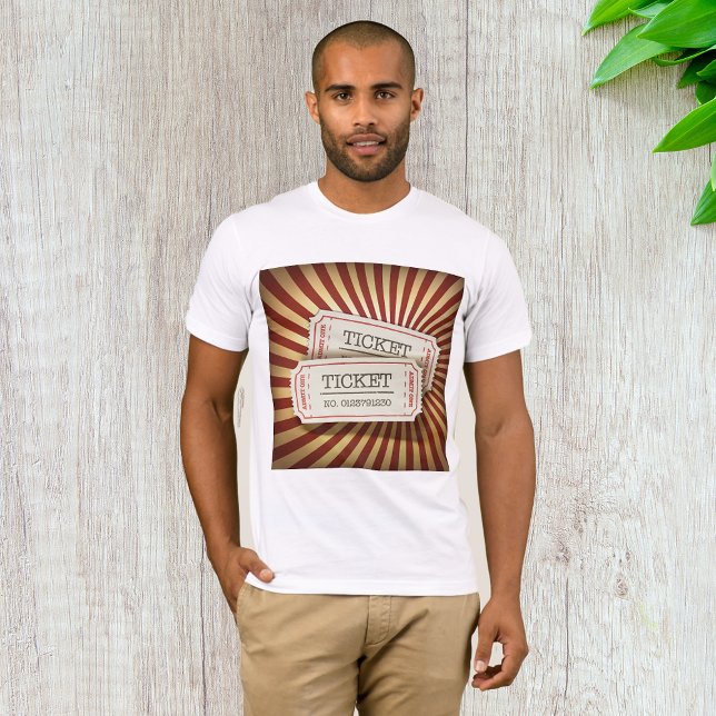 Camiseta Tema de Carnaval de Bilhete Antigo (Criador carregado)