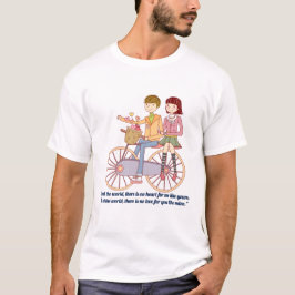 Camiseta Tema de casal do dia dos namorados Design
