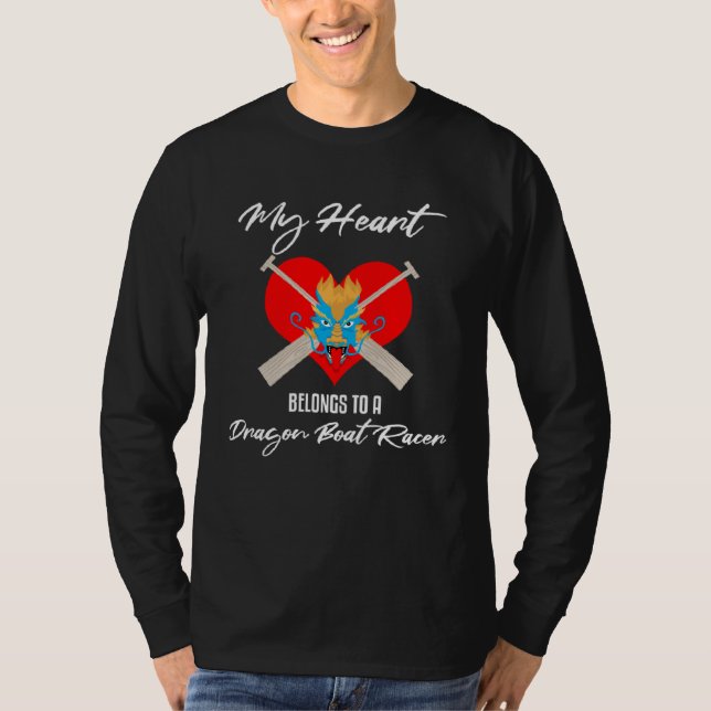 Camiseta Tema de corrida de barco dragão para Dragonboating (Frente)