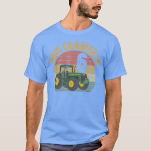 Camiseta Tema de Fazenda do Frigorífico de 6 anos de idade,