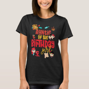 Camiseta Tema de Festa de aniversário da Tia Birthday Girl